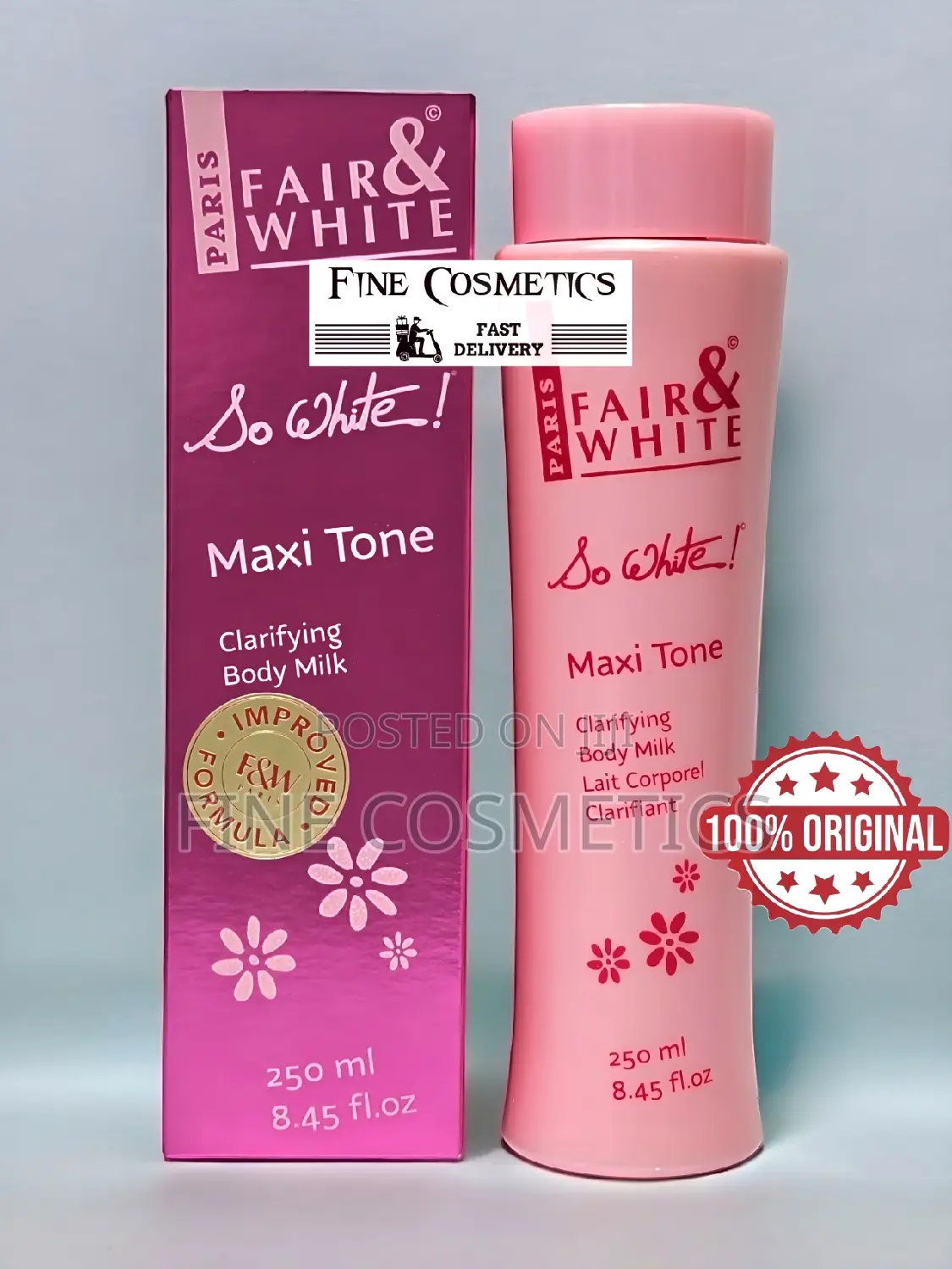 Fair and White So White Maxi Tone Clarify'g Body Milk Lotion