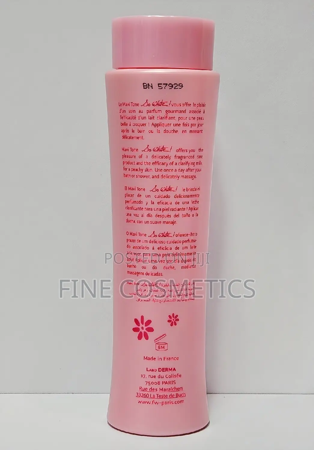 Fair and White So White Maxi Tone Clarify'g Body Milk Lotion