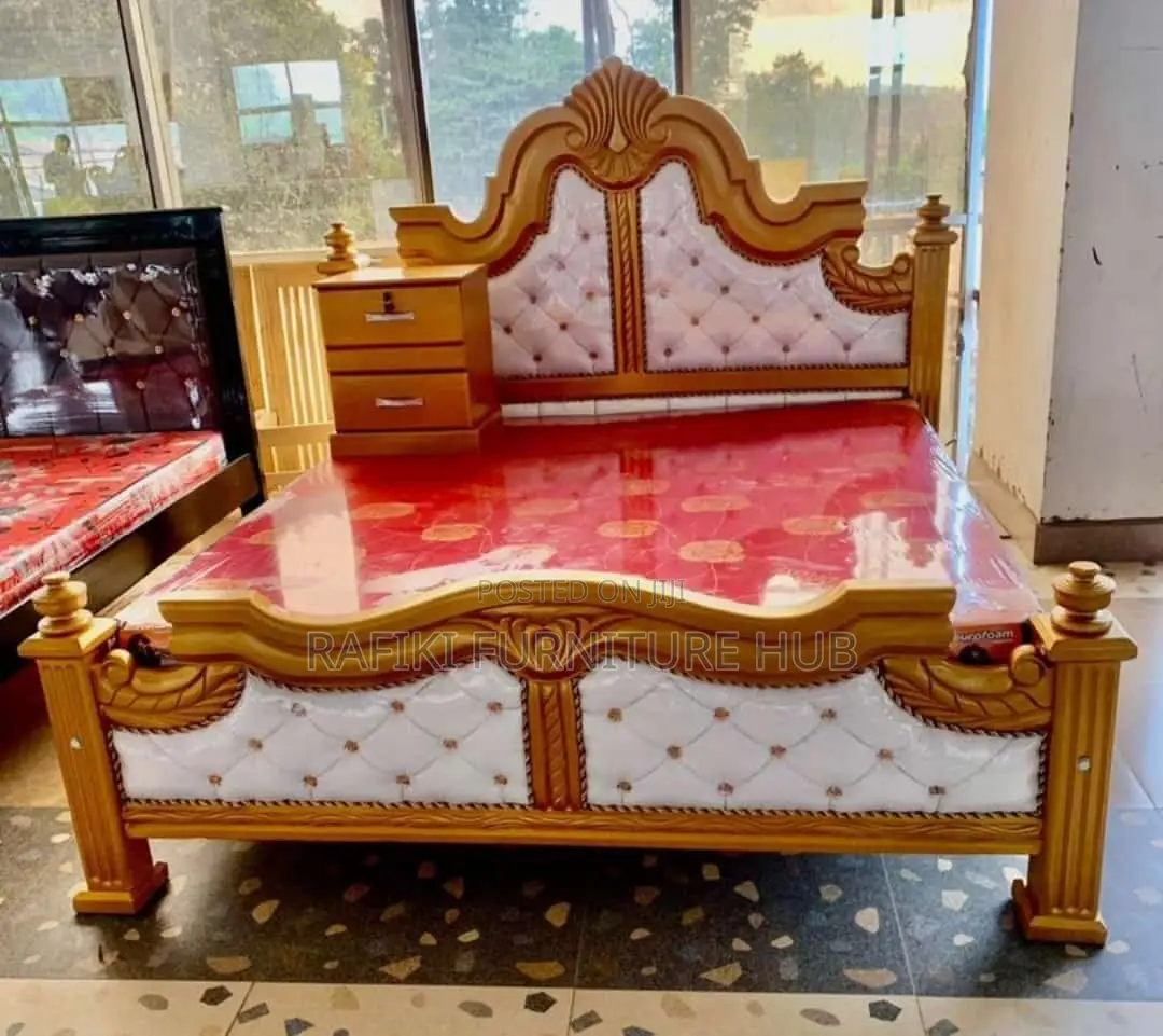 Barcode Bed / 5by6 Bed / Wooden Bed / Good / Best Furniture