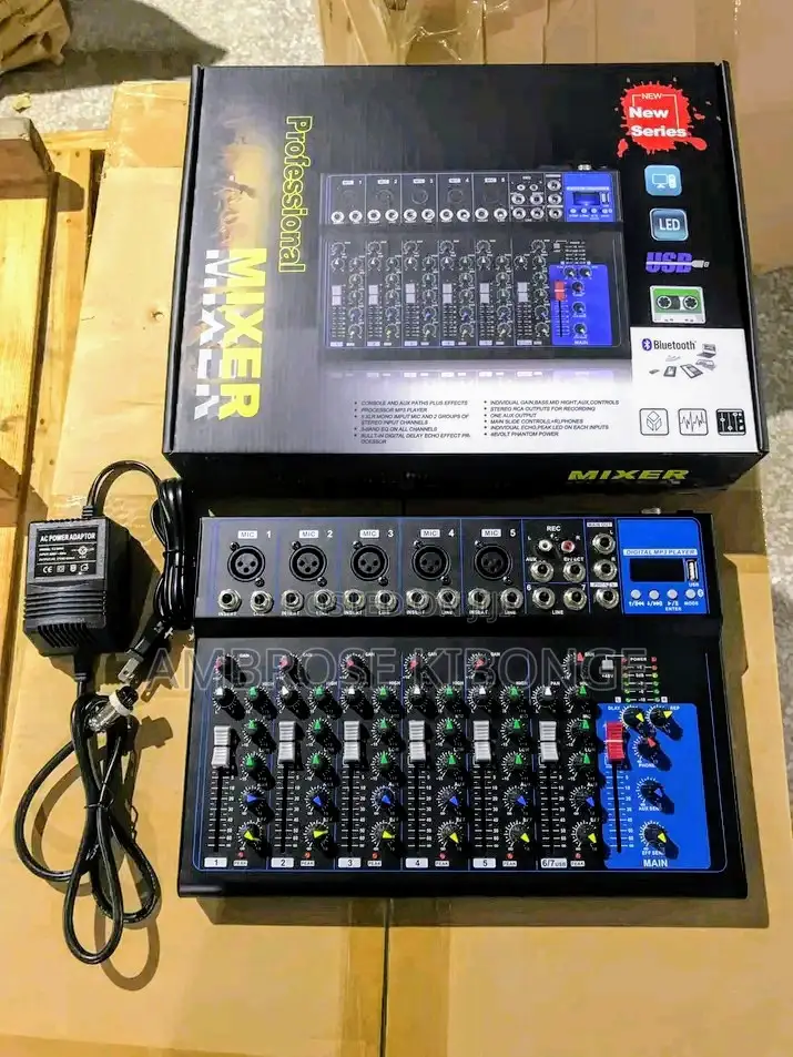 Brand New F-7 Digital USB Mixing Console Sound Board Mixer.
