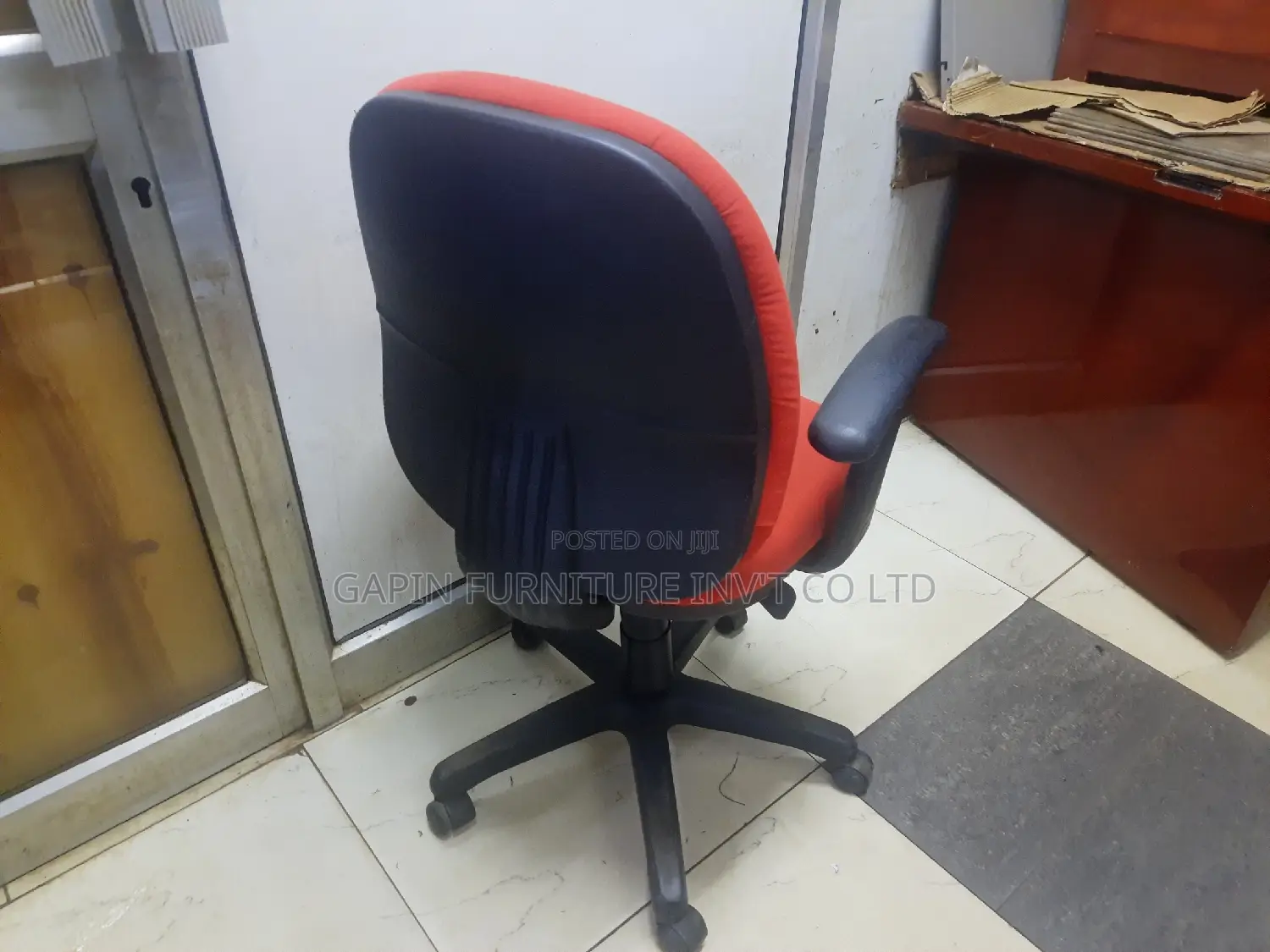 Fabric Red Office Chair