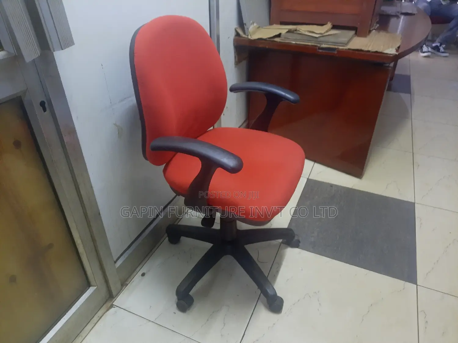 Fabric Red Office Chair