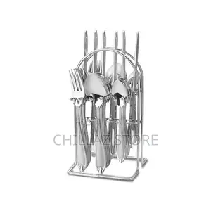 Stainless Steel 24 Pieces Cutlery Set With Cutlery Holder
