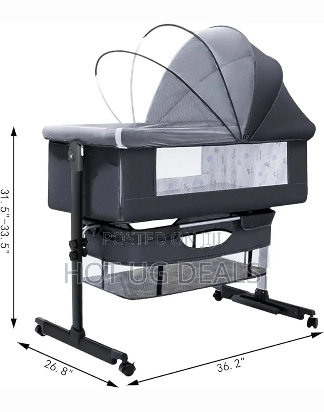 Baby Bassinet Bedside Sleeper Crib With Storage Basket