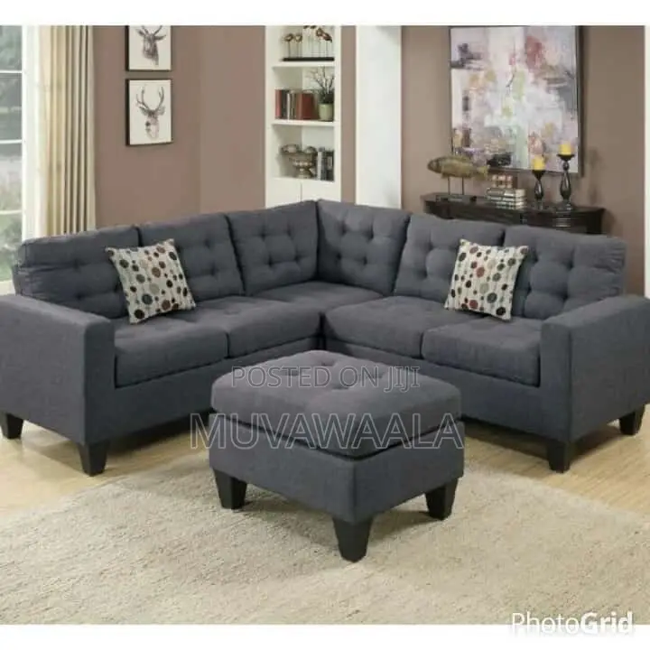 L Sofa With a Center Table