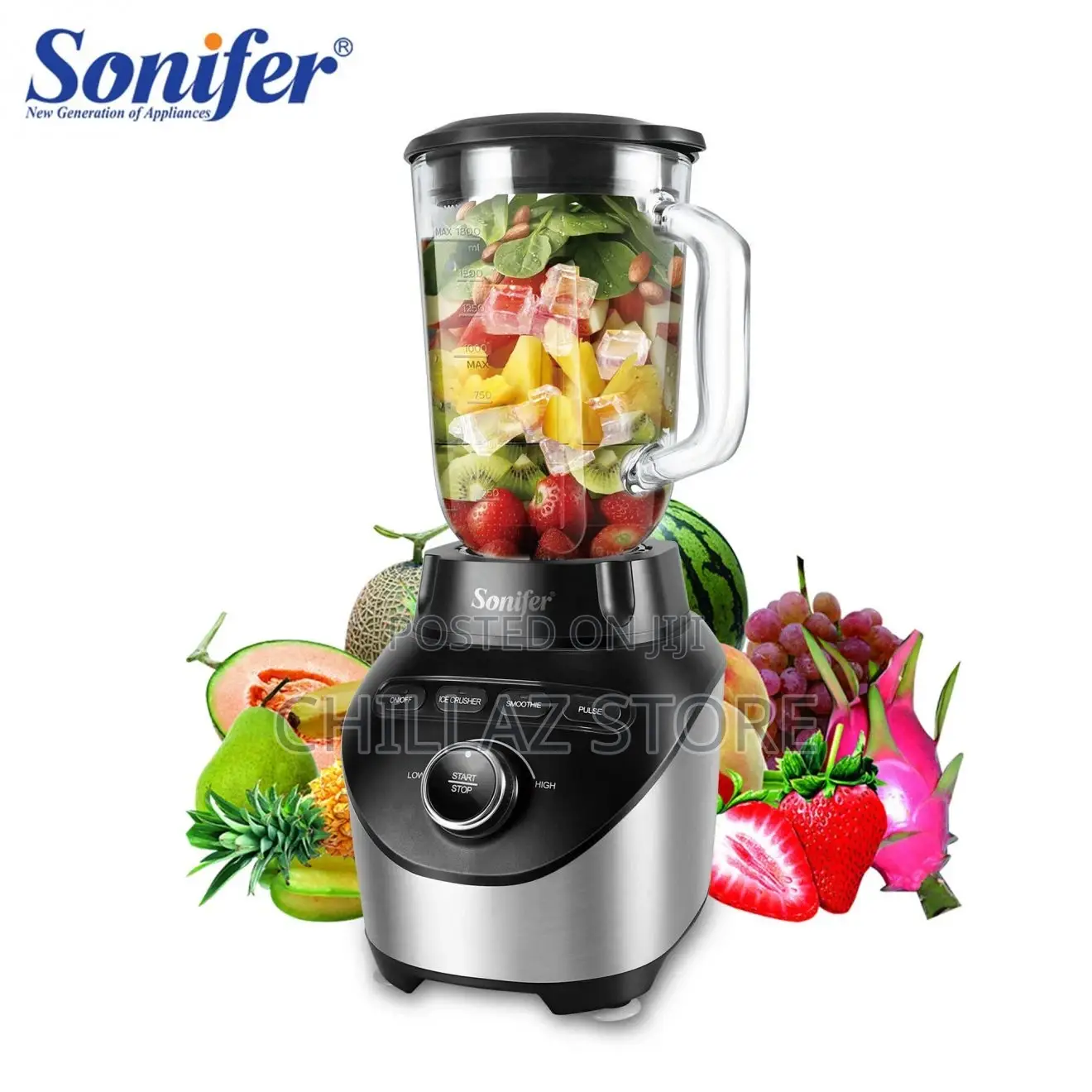 1000W Sonifer Super Motor Ice Crusher Food Process