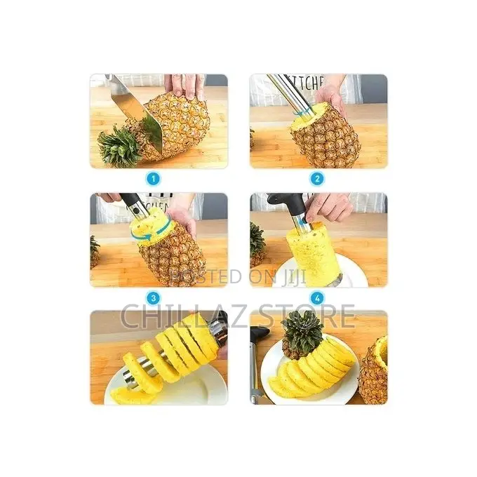 Pineapple Peeler and Slicer – Silver