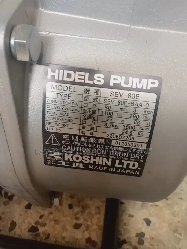 Water Pump Koshin 3 Inch Made in Japan