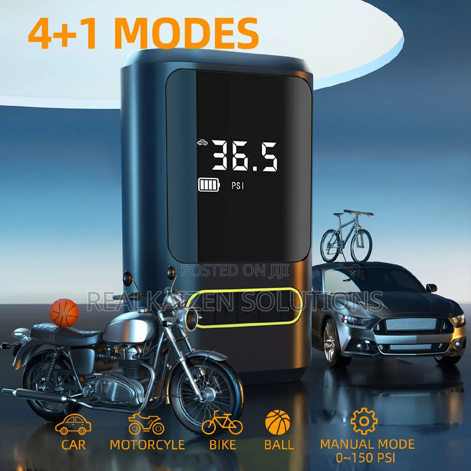 Portable Rechargeable USB Air Compressor Car Tire Inflator