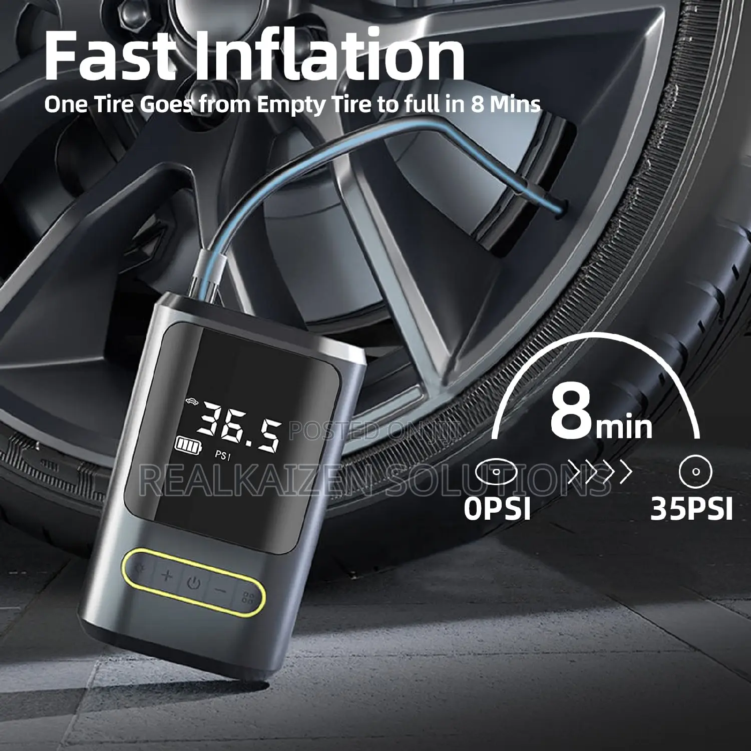 Portable Rechargeable USB Air Compressor Car Tire Inflator