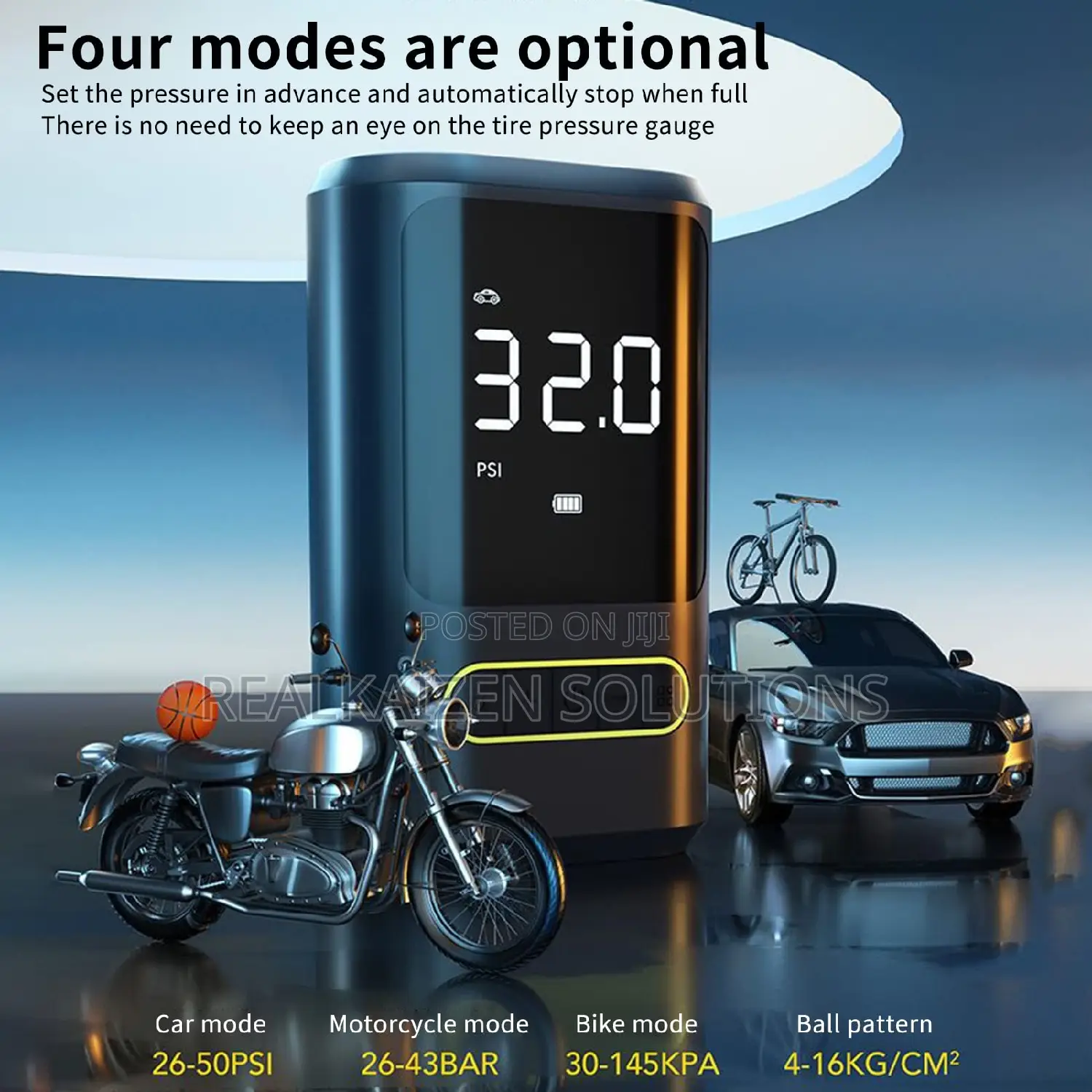 Portable Rechargeable USB Air Compressor Car Tire Inflator