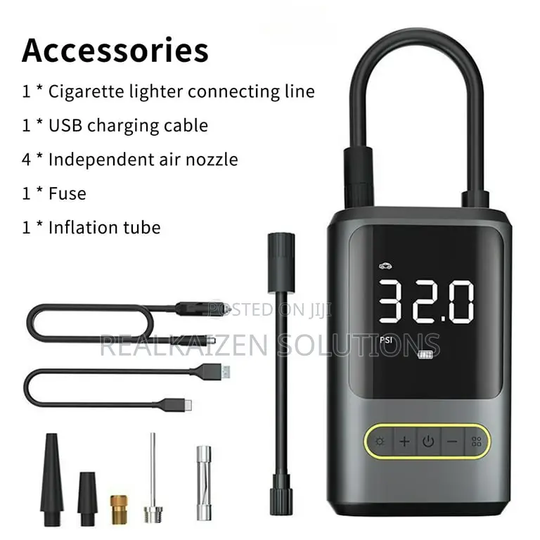 Portable Rechargeable USB Air Compressor Car Tire Inflator