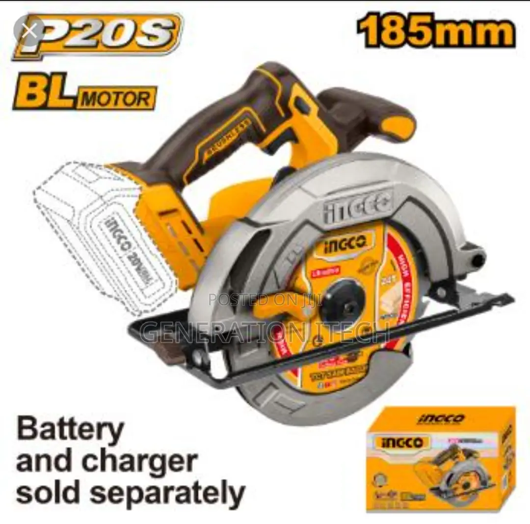 Ingco Cordless 20v Circular Saw 185mm - Csli1851
