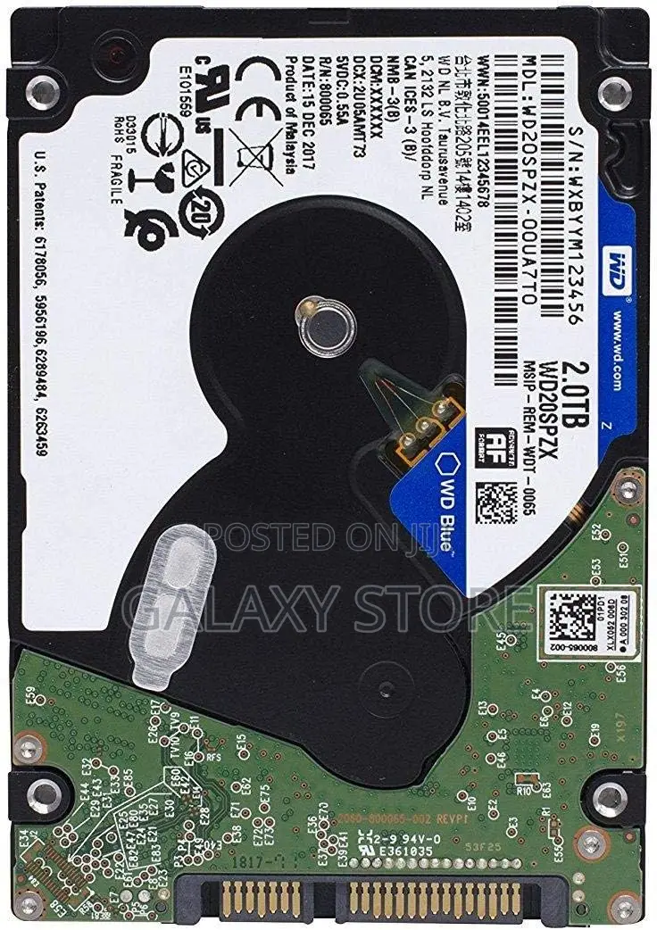 WD 2TB Laptop Hard Drive SATA Disk