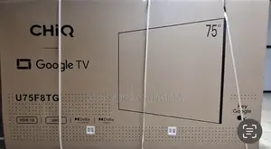 75inch Chiq Brand New Google Tv Smart Built in Wi-Fi, Ai