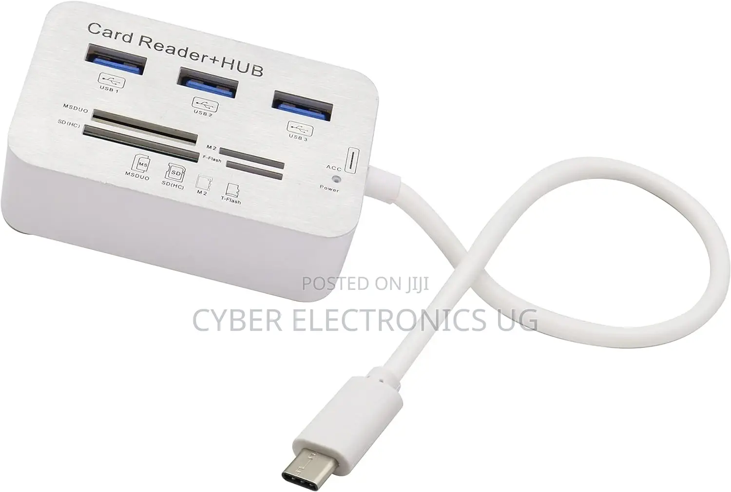 Type C 3.1 Card Reade Adapter to 3 Port USB 3.0 Hub