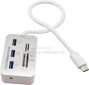 Type C 3.1 Card Reade Adapter to 3 Port USB 3.0 Hub