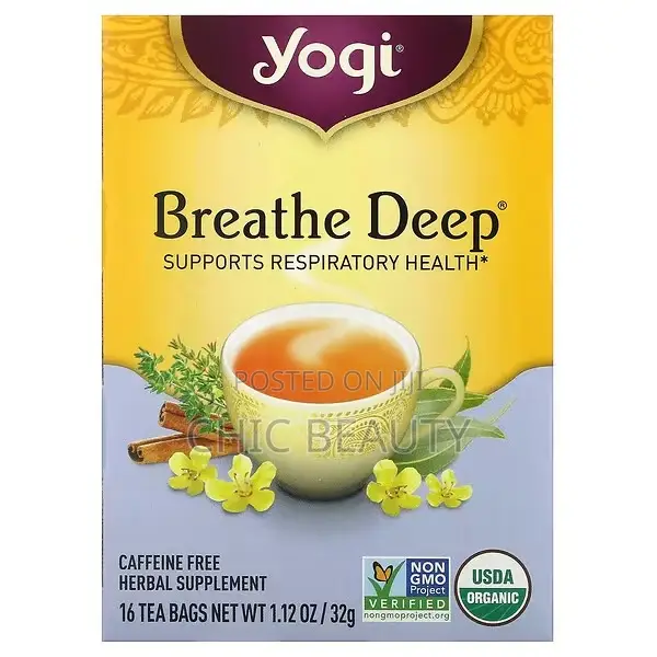 Yogi Tea, Breathe Deep, Caffeine Free, 16 Tea Bags (32 G)