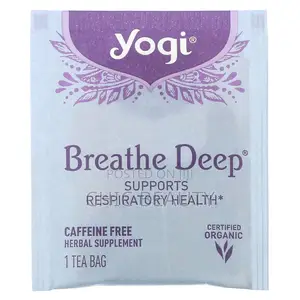 Yogi Tea, Breathe Deep, Caffeine Free, 16 Tea Bags (32 G)