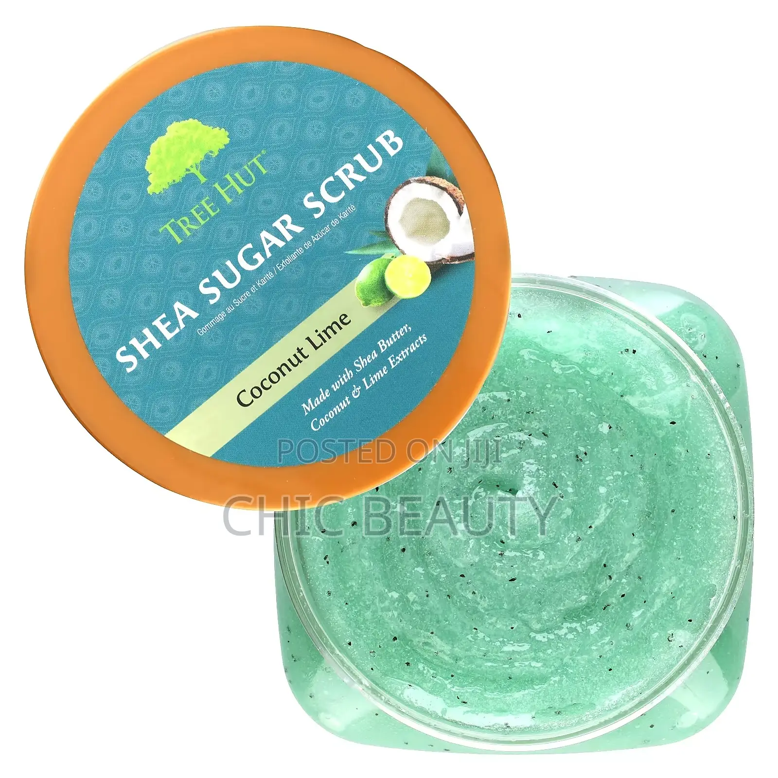 Tree Hut, Shea Sugar Body Scrub, Coconut Lime, 18 Oz (510 G)