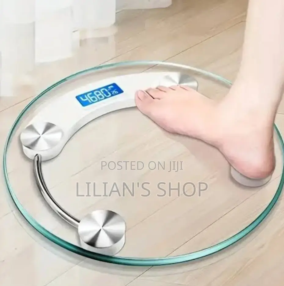 Transparent LCD Bathroom Weighing Scale