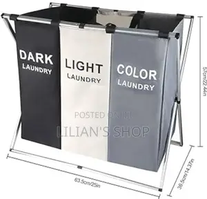 Foldable Laundry Cloth Hamper Sorter Basket Bag