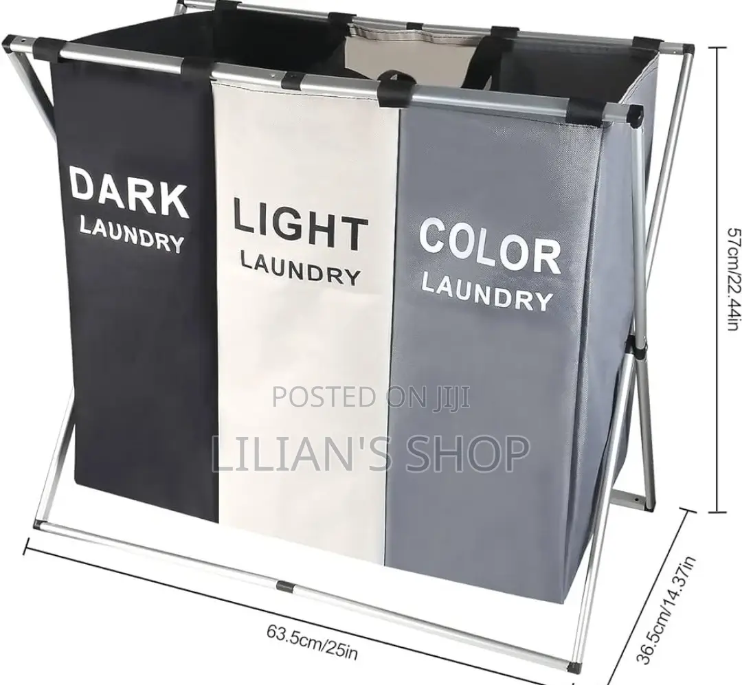 Foldable Laundry Cloth Hamper Sorter Basket Bag