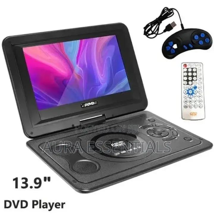 13.9inch TV Home Car DVD Player