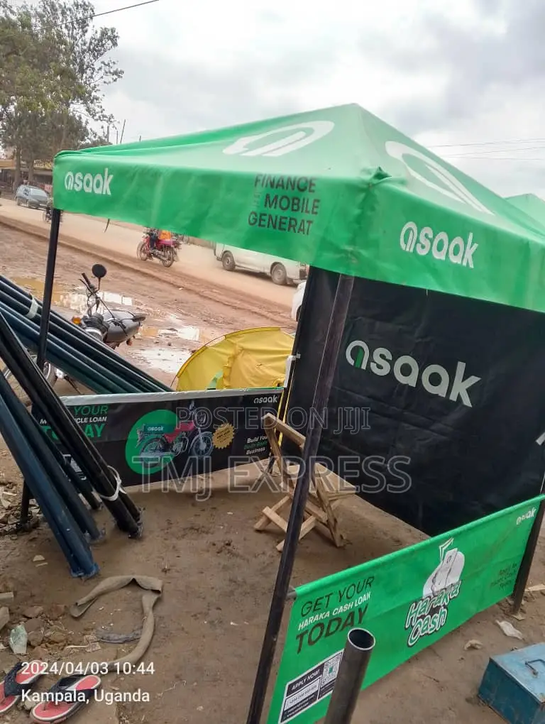 Printed 2meter X2 Meter Tent With Back Flap and 2:Sided