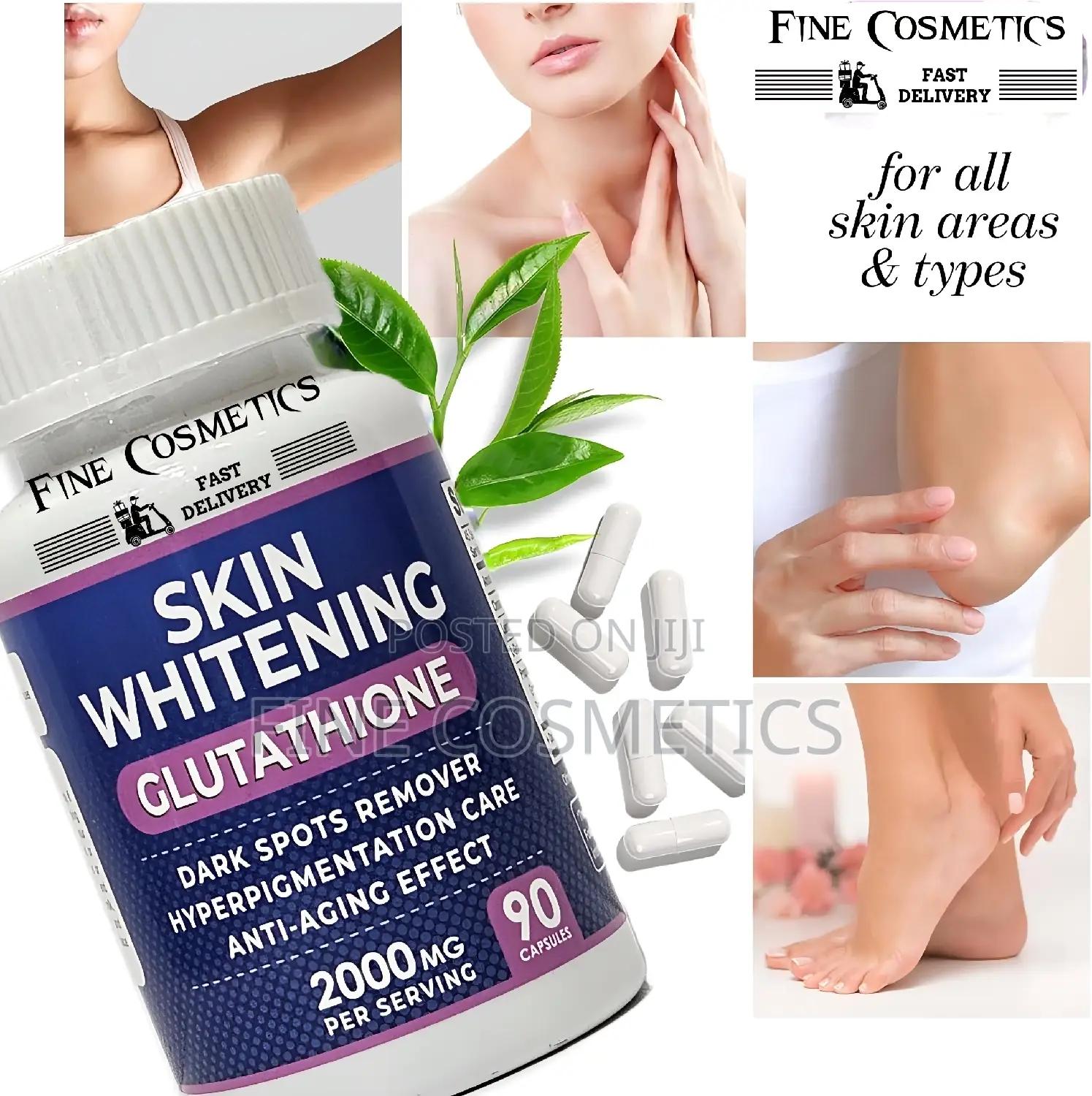 GLUTATHIONE WHITENING PILLS 2000mg Effective Skin Lightening