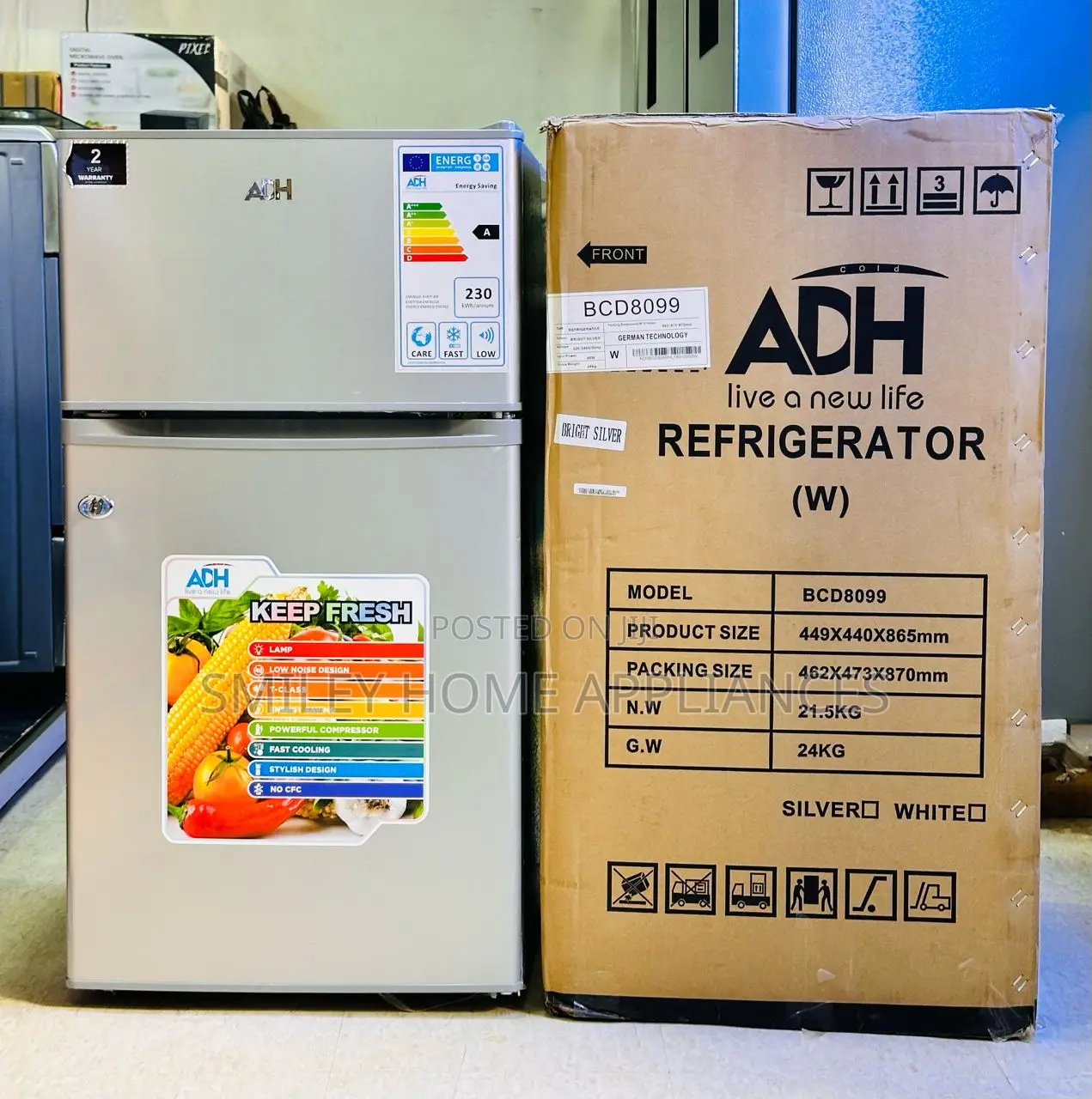 120ltrs ADH Double Double Refrigerator