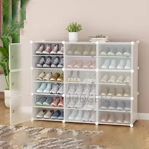 White Plastic Shoe Rack