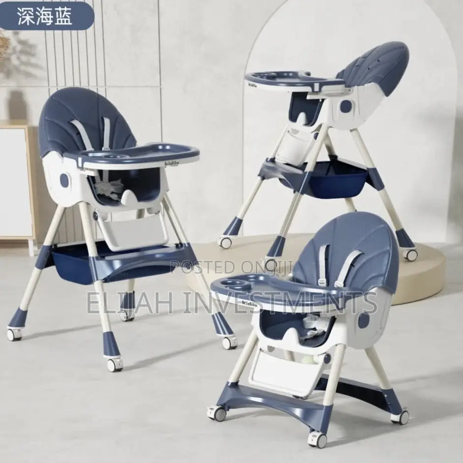 Portable and Adjustable High Feeding Chair for Babies