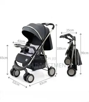 Baby Stroller Walking Artifact With Dinner Plate