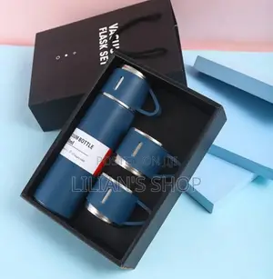 500mls Portable Thermos Flask With 2 Cups