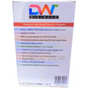 Digiwave DWBL-1118T 2.0L High Speed Commercial Blender