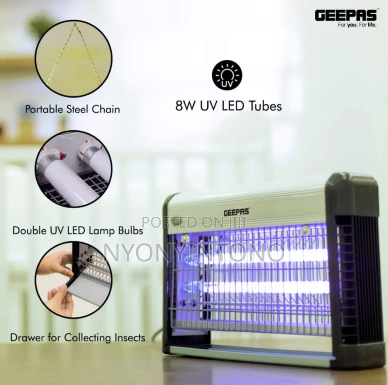 Geepas Electric Mosquito Killer With 2 Years Warranty.