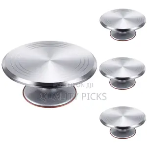 Rotating Aluminum Cake Stand