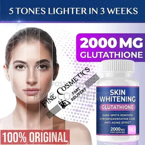 Glutathione and Vitamin C Whitening Pills Skin Lightening