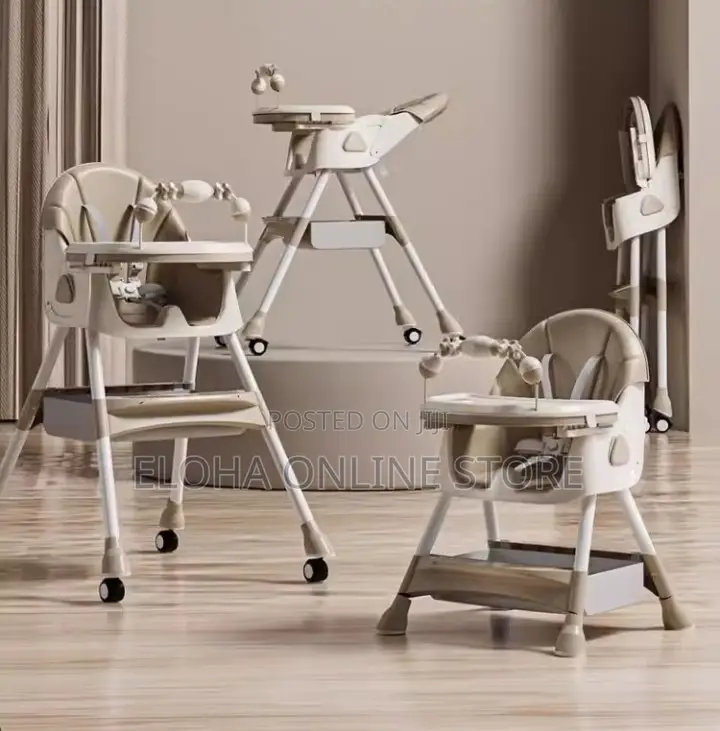 Convertible Baby High Chair With Tray Adjustable Height