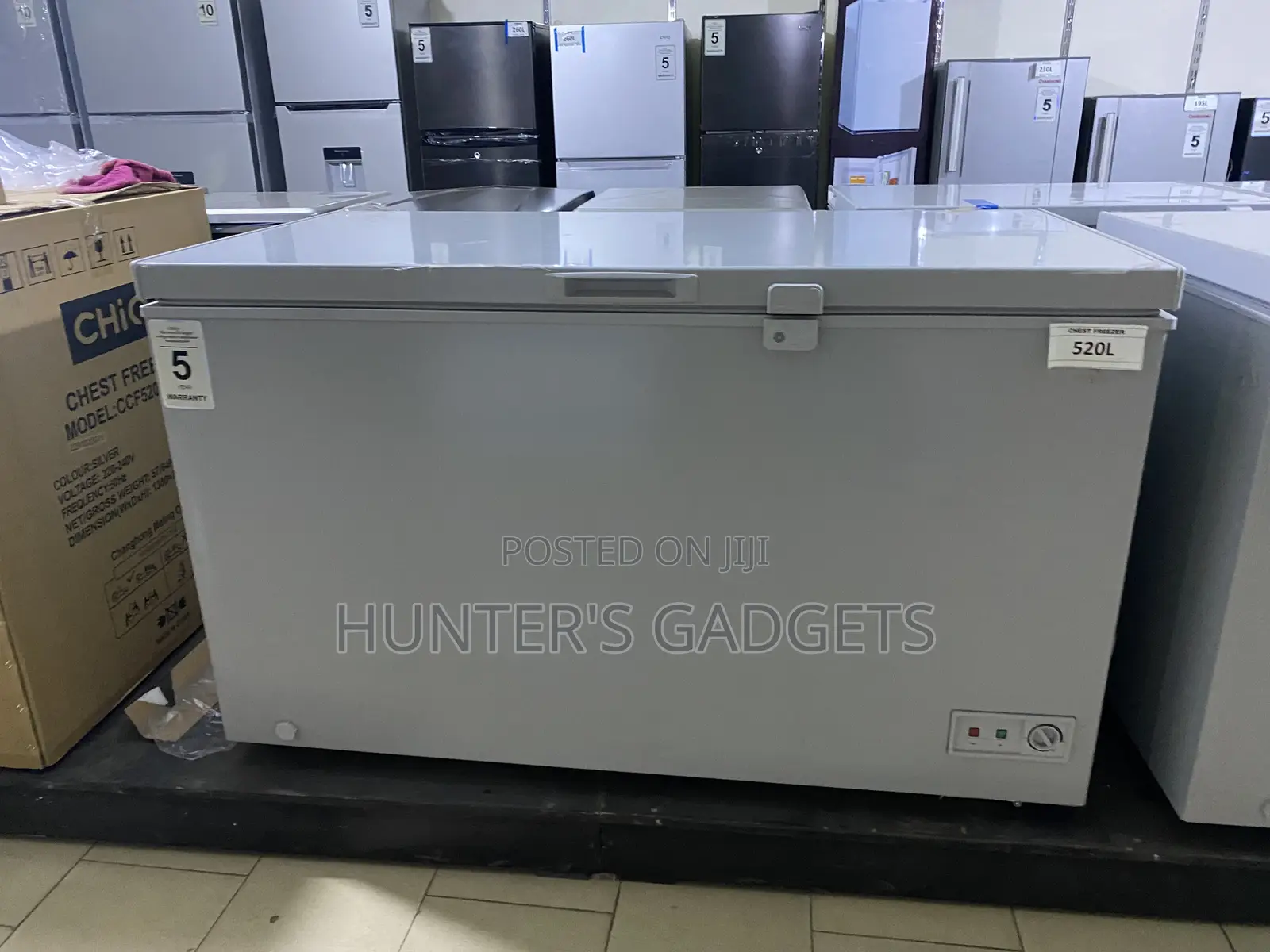 520 Litres Chiq Brand New Deep Freezer 3 Years Warranty