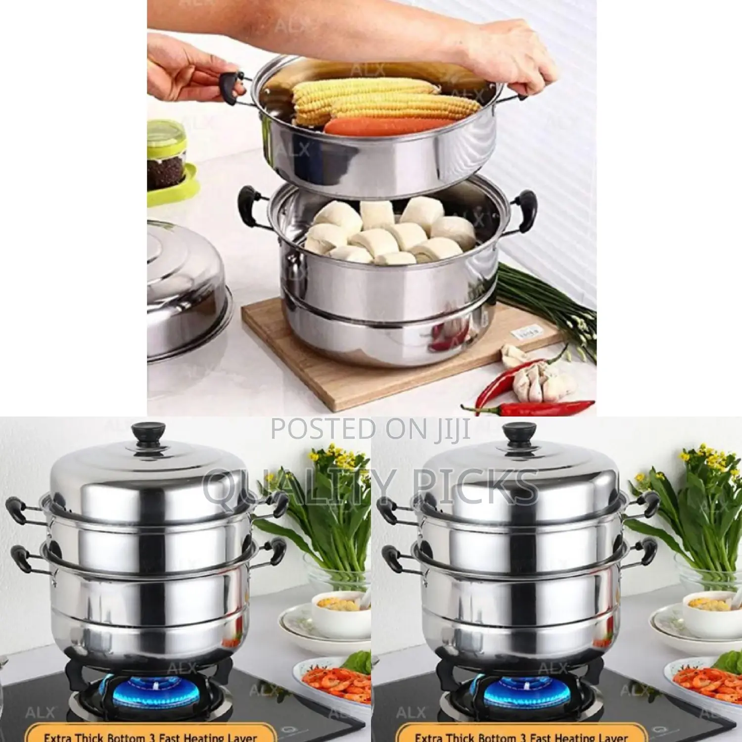 Stainless 2 Layer Food Steamer