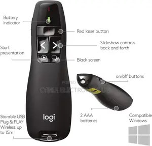 Logitech Wireless Presenter Remote 4presentation With Laser
