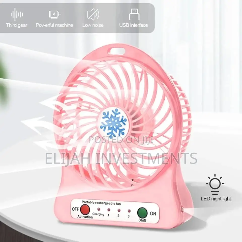 Silent Usb Rechargeable Portable Fan