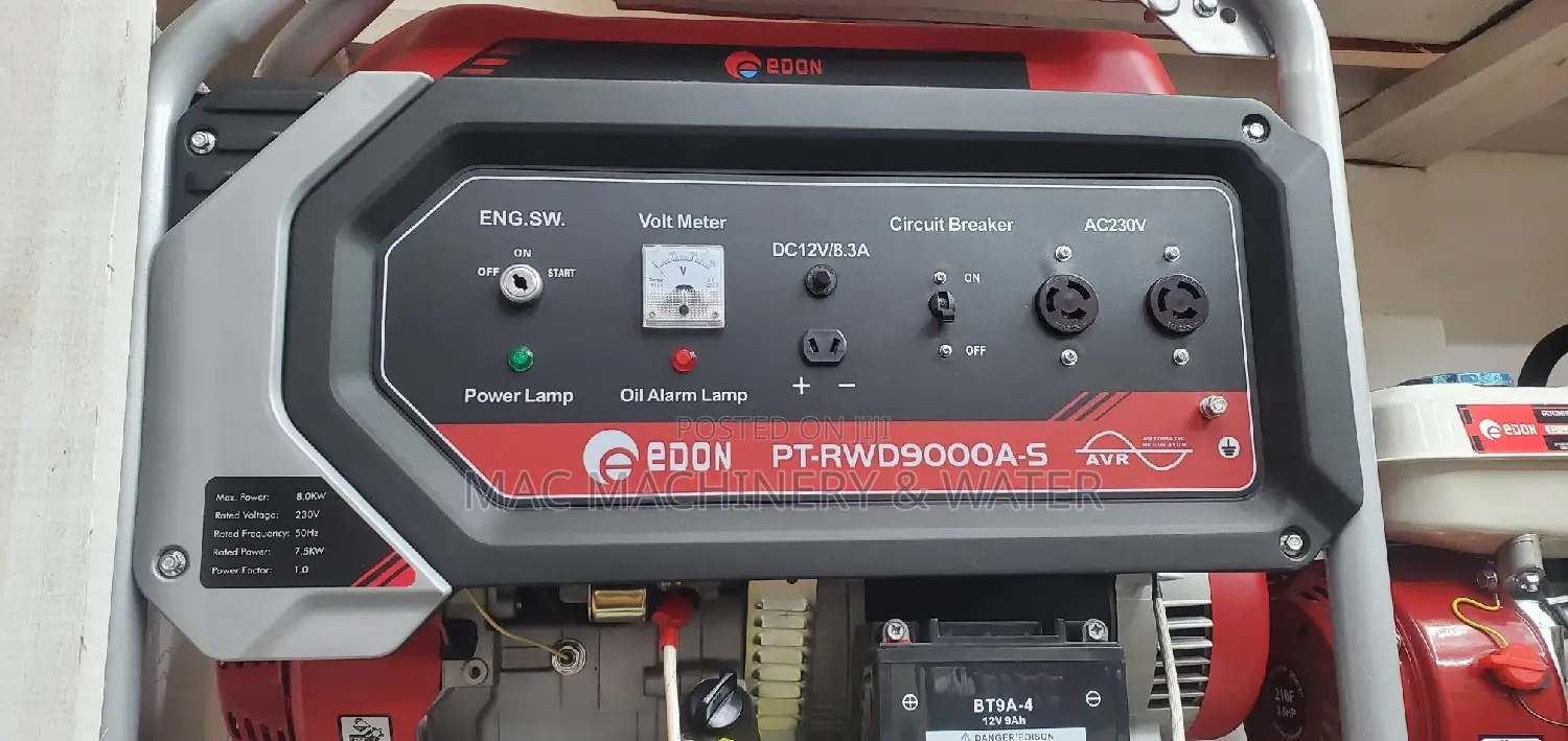 Petrol Generator Pt RWD 9000A 8kw / 8.5kva