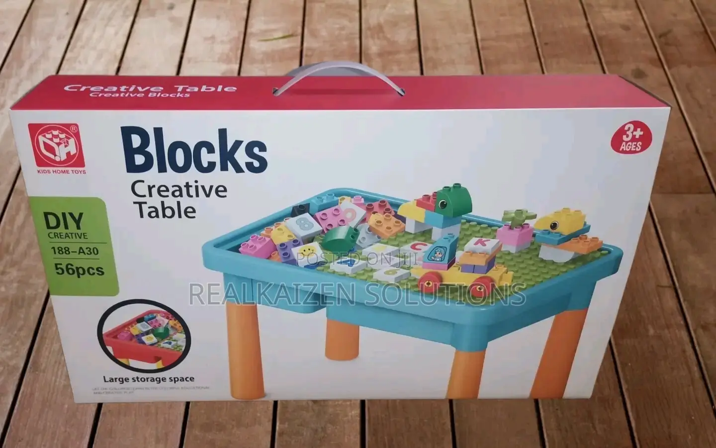 CREATIVE 56pcs Big Block Play Set With Table