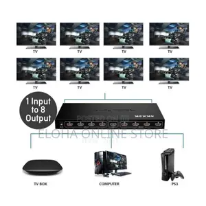 Hdmi Splitter 8 Port (1 Input to 8 Output) Converter