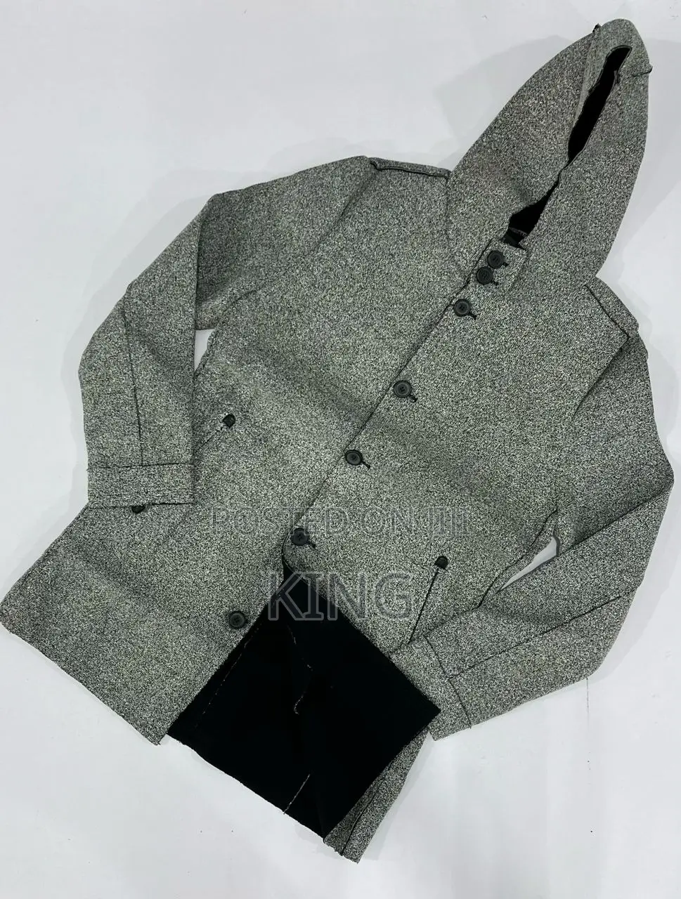 Gesean Navy Fleece Hoodie