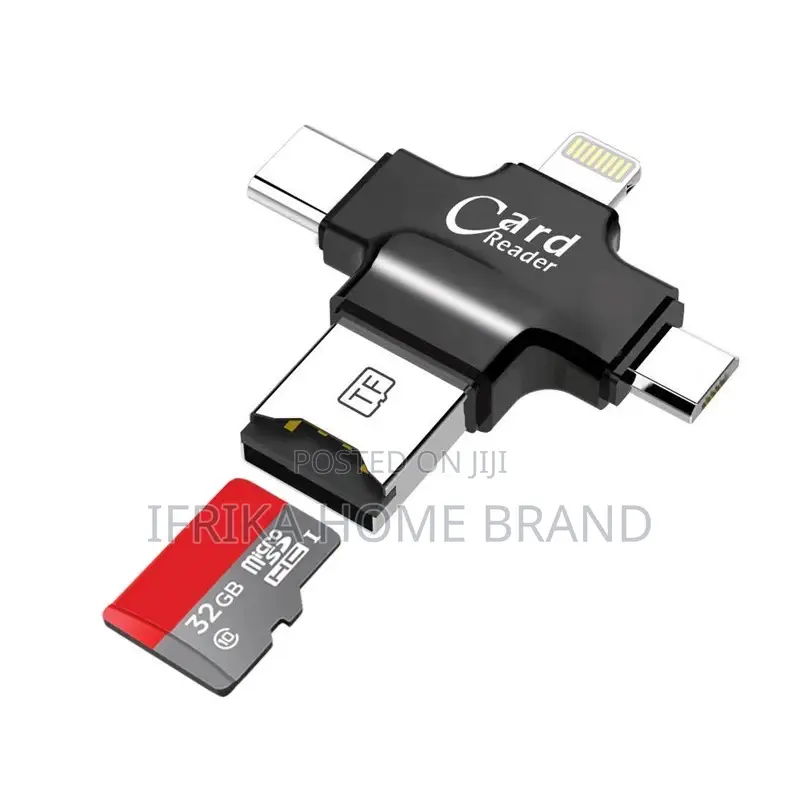 Memory SD Card Reader 4 in 1 Game Camera Card Viewer OTG