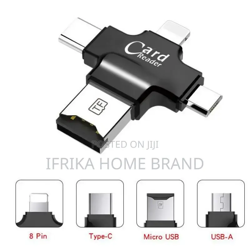 Memory SD Card Reader 4 in 1 Game Camera Card Viewer OTG